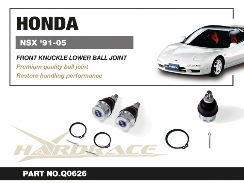 Snodi sferici anteriori inferiori del portamozzo Hardrace Honda e Acura NSX NA1/NA2 – 2 pezzi – foto 2