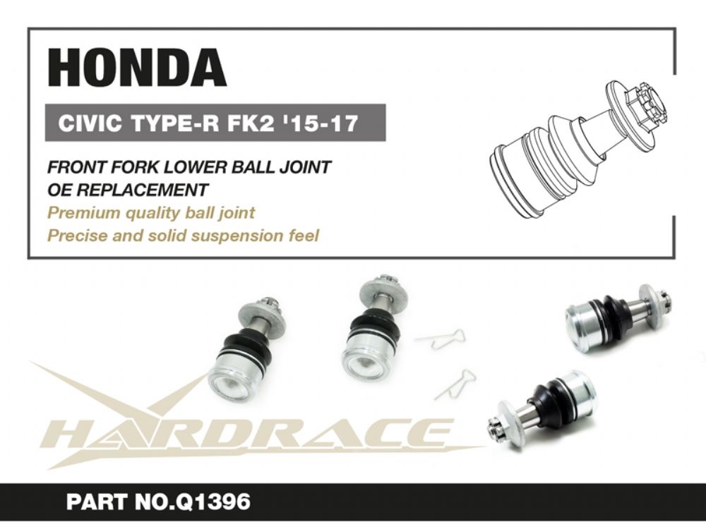 Snodi sferici anteriori inferiori Hardrace Honda Civic MK9 Type R FK2 – 2 pezzi – foto 2