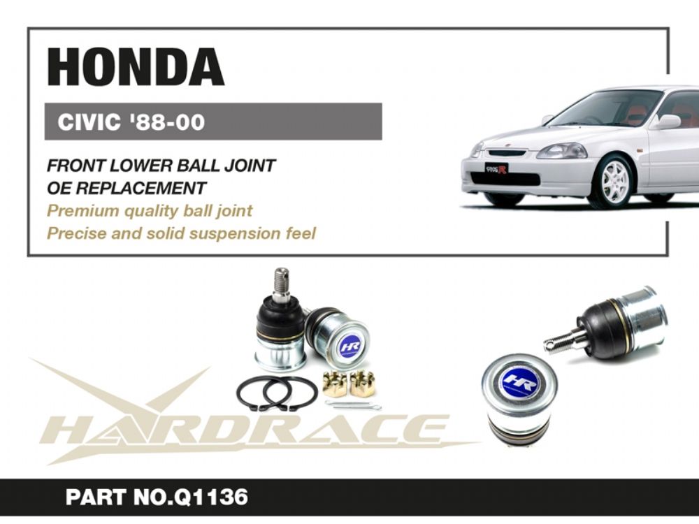 Snodi sferici anteriori inferiori Hardrace Honda e Acura – 2 pezzi – foto 2