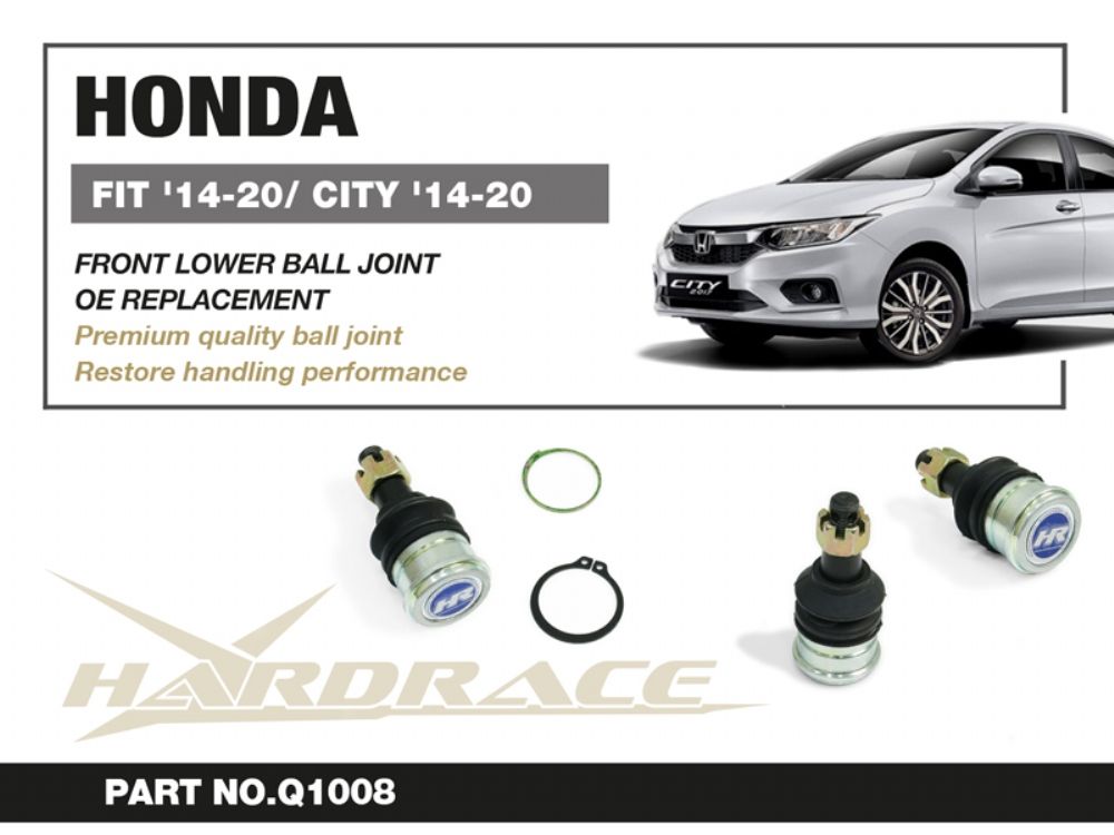 Snodi sferici anteriori inferiori Hardrace Honda Fit/Jazz MK3 e City MK6 – 2 pezzi – foto 2