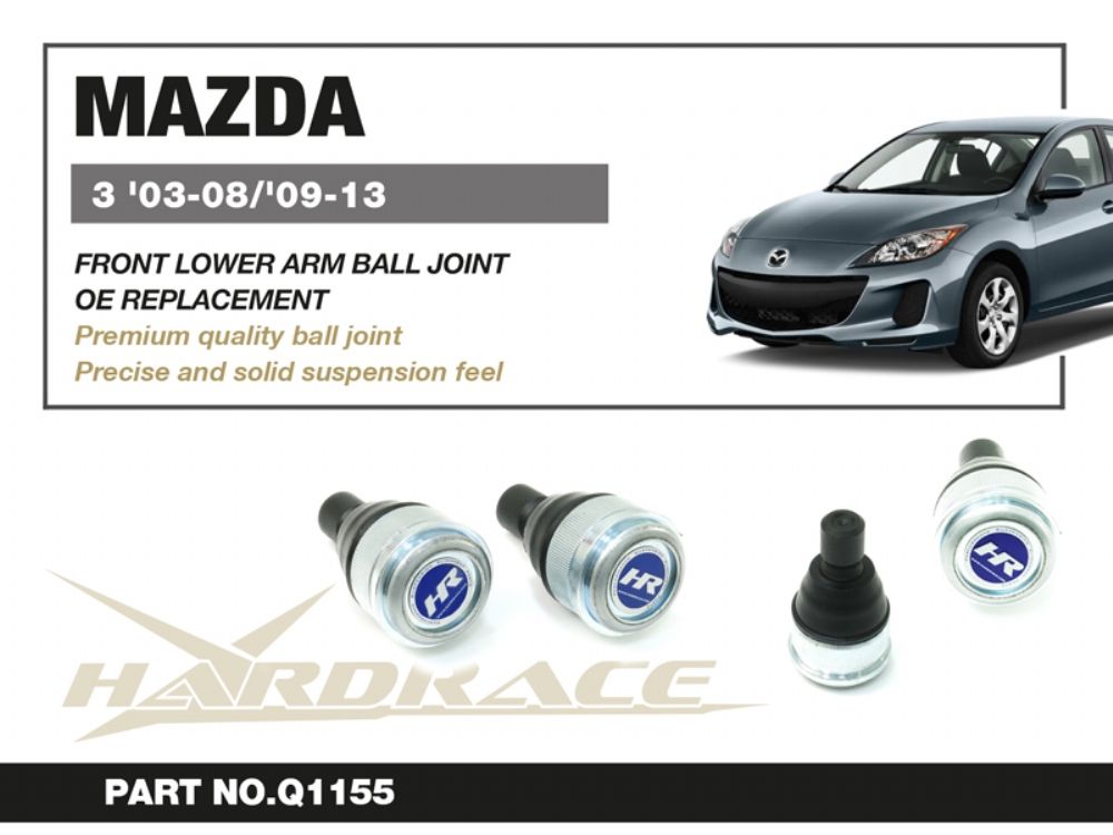 Snodi sferici anteriori inferiori Hardrace Mazda 3/AXELA BK/BL e Mazda 5/PREMACY CR/CW – 2 pezzi – foto 2