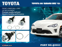 Snodi sferici anteriori inferiori Hardrace Toyota GT86/GR86, Subaru BRZ ZC6 e Scion FR-S – 2 pezzi – foto 2