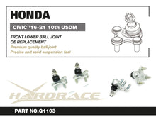 Snodi sferici anteriori inferiori M14 Hardrace Honda Civic/CR-V/Accord e Acura Integra – 2 pezzi – foto 2