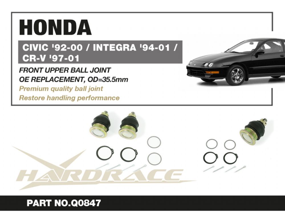 Snodi sferici anteriori superiori Hardrace Honda e Acura – 2 pezzi – foto 2