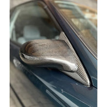 Carica l'immagine nel visualizzatore di Gallery, CarbonWorks Specchietti laterali regolabili elettricamente stile Spoon in carbonio per Honda Civic EM1 1995-2001 - foto 4