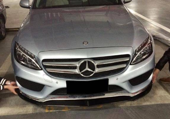 Spoiler Anteriore In Carbonio Mercedes W205 2014-2018 Look AMG Mercedes W205