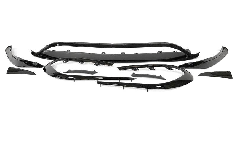 Spoiler Anteriore Mercedes W117 Facelift 2017+ Look AMG A45 Nero lucido Mercedes W117