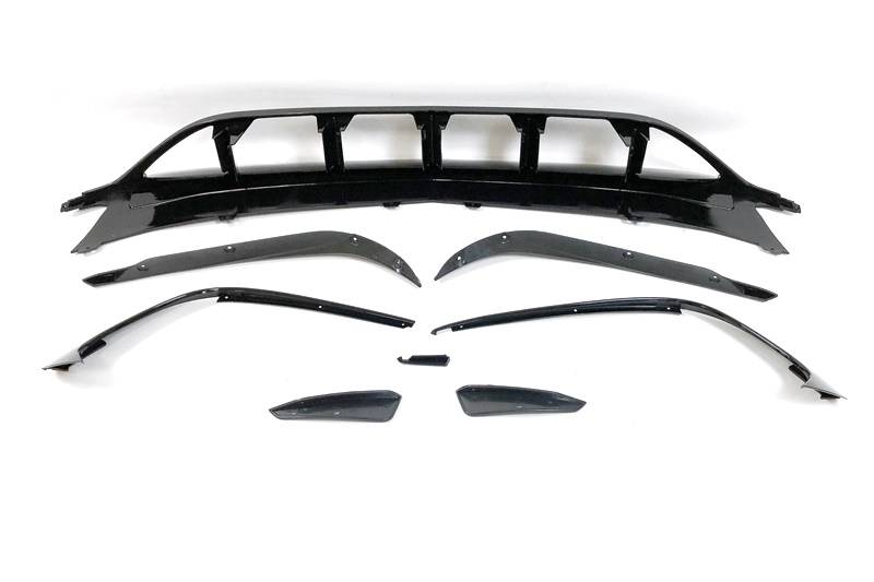 Spoiler Anteriore Mercedes W176 16-18 Look AMG A45 Nero lucido Mercedes W176