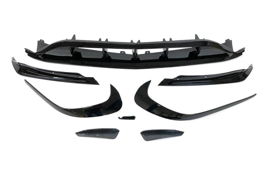 Spoiler Anteriore Mercedes W176 16-18 Look AMG A45 Nero lucido Mercedes W176