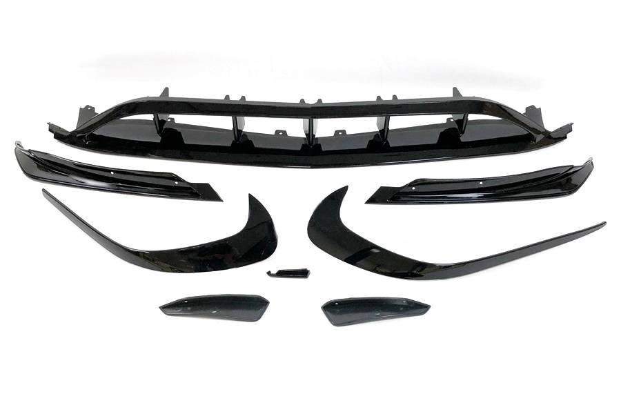 Spoiler Anteriore Mercedes W176 16-18 Look AMG A45 Nero lucido Mercedes W176