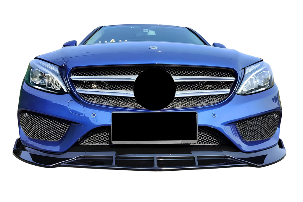 Spoiler Anteriore Mercedes W205 Look BRS Nero lucido Mercedes W205