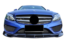 Carica l'immagine nel visualizzatore di Gallery, Spoiler Anteriore Mercedes W205 Look BRS Nero lucido Mercedes W205