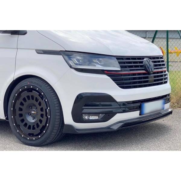 Lip Paraurti Anteriore Volkswagen T6.1 2019-2021 Nero lucido