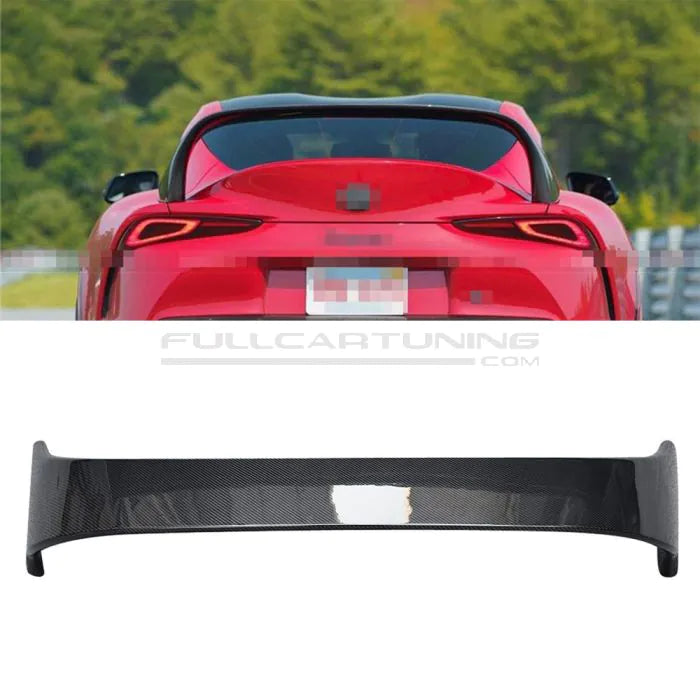 CarbonWorks Spoiler posteriore S Style in carbonio per Toyota Supra A90 dal 2019 - foto 4