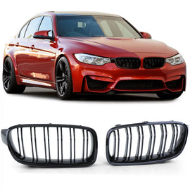 Sport doppio-lamella a doppio rene griglia Nero lucido per BMW F30 F31 11-19