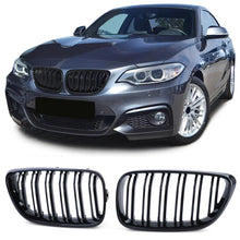 Carica l'immagine nel visualizzatore di Gallery, Sport doppio-lamella Performance lucido Griglia anteriore per Serie 2 BMW F22 F23 14-21