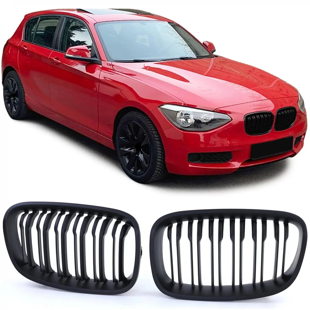 Sport doppio-lamella Performance opaco Griglia anteriore per Serie 1 BMW F20 F21 10-14