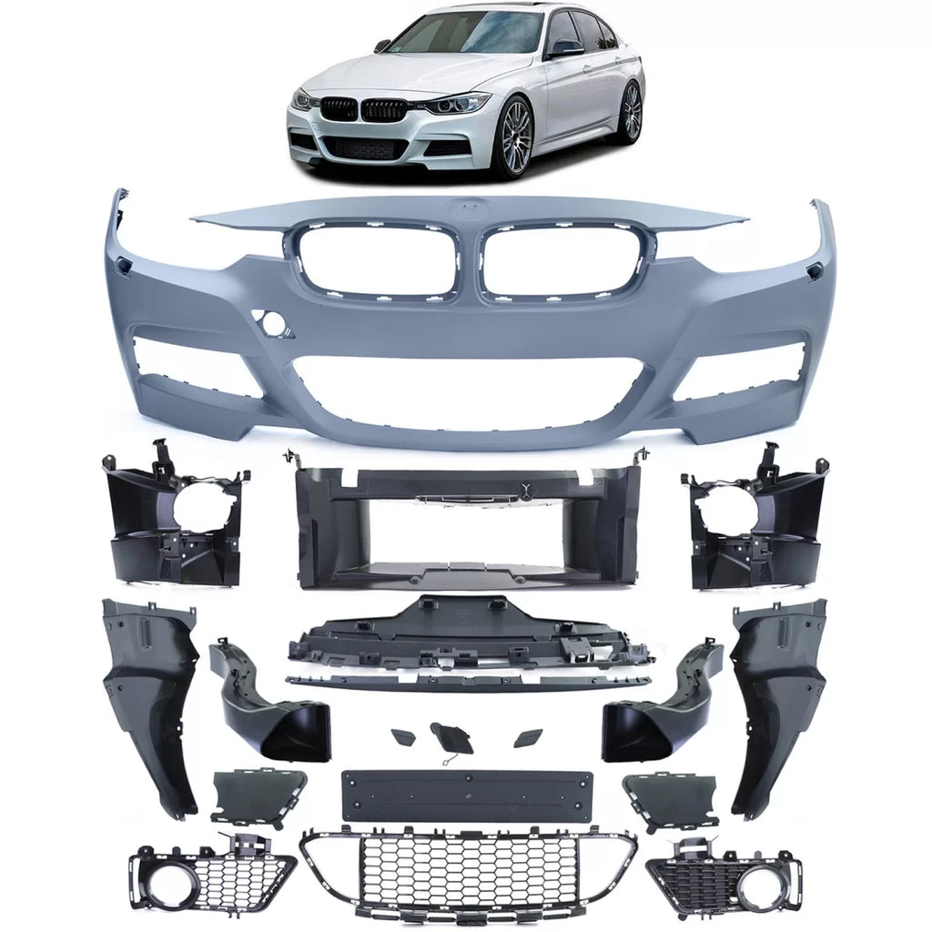 Sport Paraurti anteriore con griglia per Serie 3 BMW F30 berlina F31 Touring 11-15