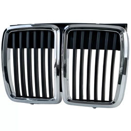 Sport Griglia anteriore nero cromato compatibile per Serie 3 BMW E30 1982-1994