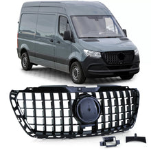 Sport Griglia anteriore nero lucido per Mercedes Sprinter W907 910 da 18