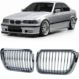 Sport Griglia anteriore cromato compatibile per Serie 3 BMW E36 restyling 1996-2000