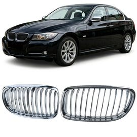 Sport Griglia anteriore cromato compatibile per Serie 3 BMW E90 E91 2008-2012