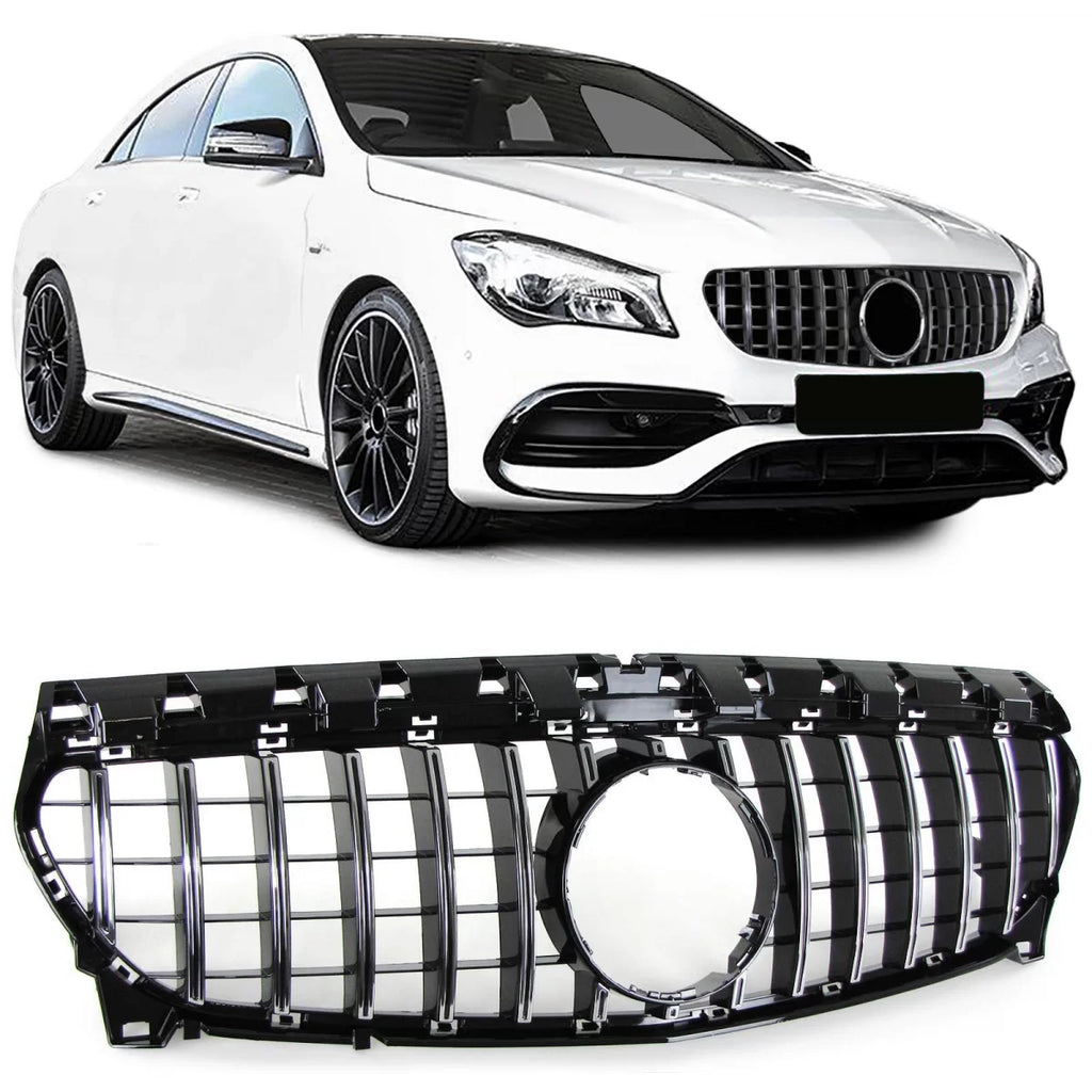 Sport griglia nero cromato per Mercedes CLA C117 W117 16-19 restyling