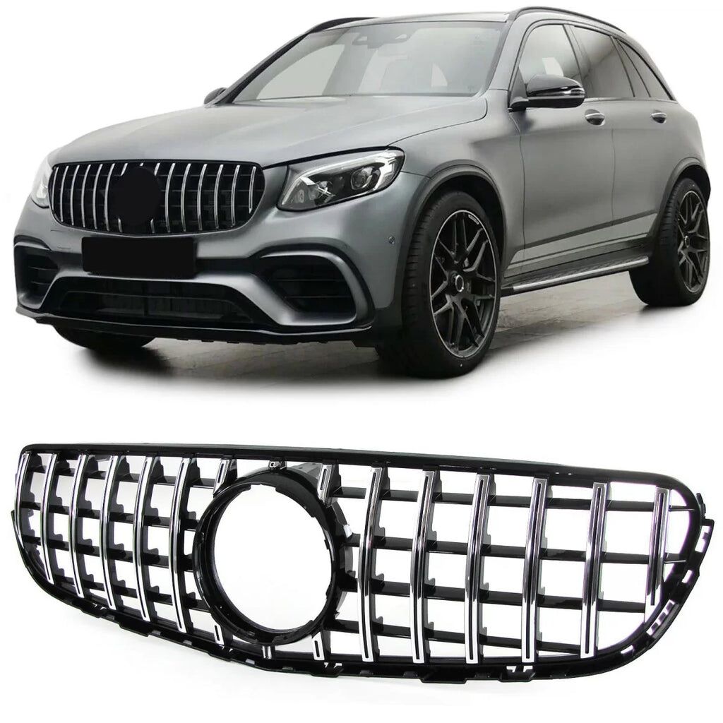 Sport griglia nero cromato per Mercedes GLC X253 Coupe C253 15-19