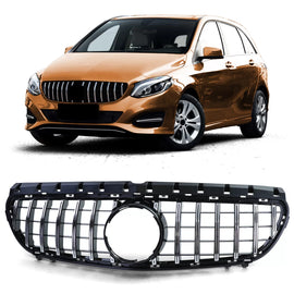 Sport griglia nero lucido cromato per Mercedes Classe B W246 14-18