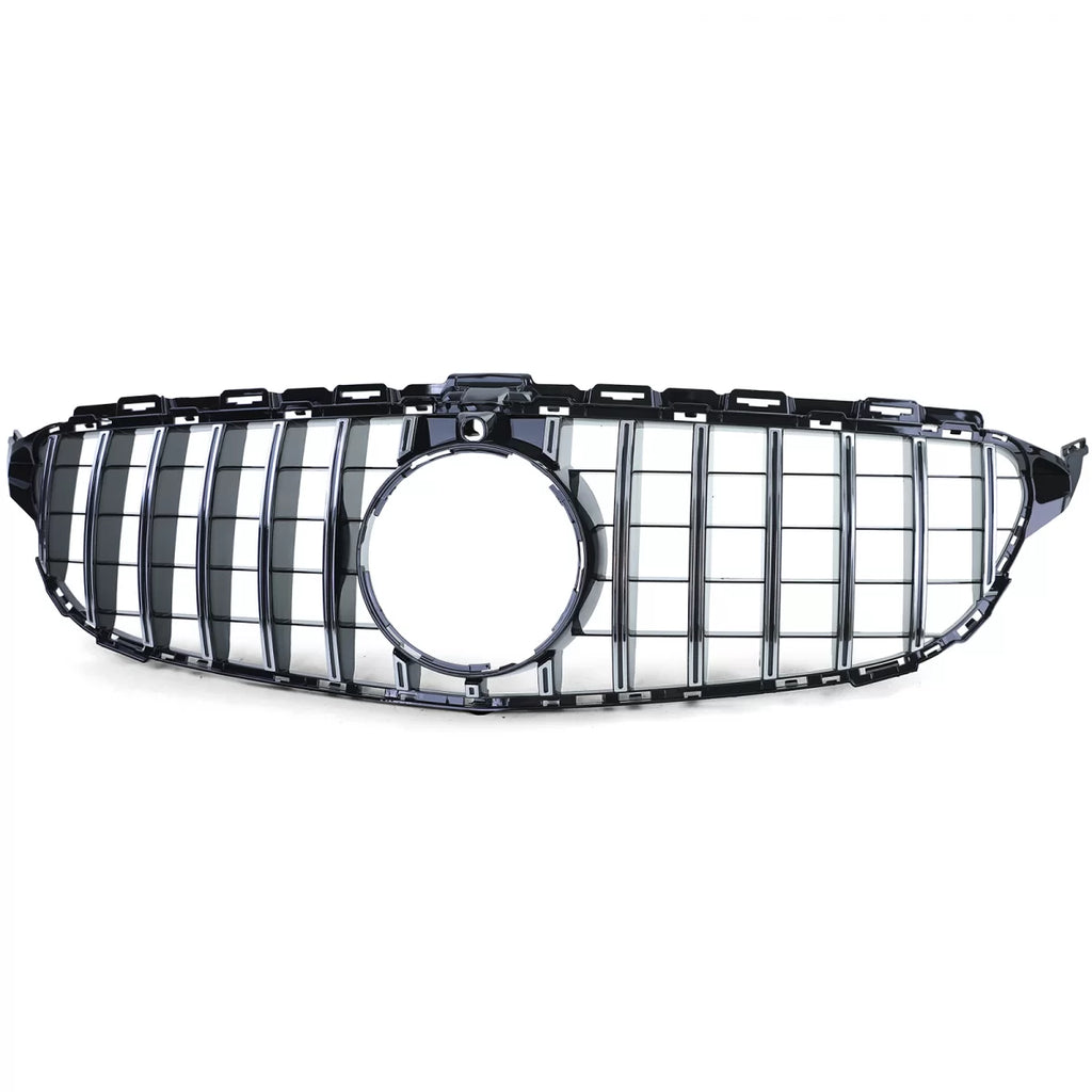 Sport griglia nero lucido cromato per Mercedes Classe C W205 S205 2014-2018