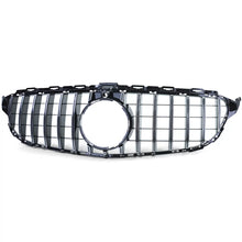 Sport griglia nero lucido cromato per Mercedes Classe C W205 S205 2014-2018