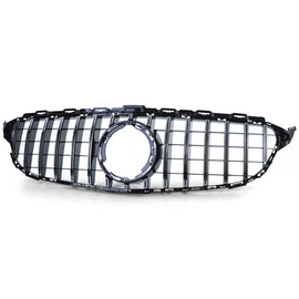 Sport griglia nero lucido cromato per Mercedes Classe C W205 S205 18-21