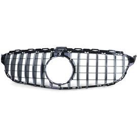 Sport griglia nero lucido cromato per Mercedes Classe C W205 S205 2014-2018