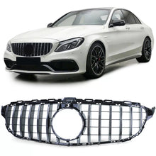 Sport griglia nero lucido cromato per Mercedes Classe C W205 S205 2014-2018