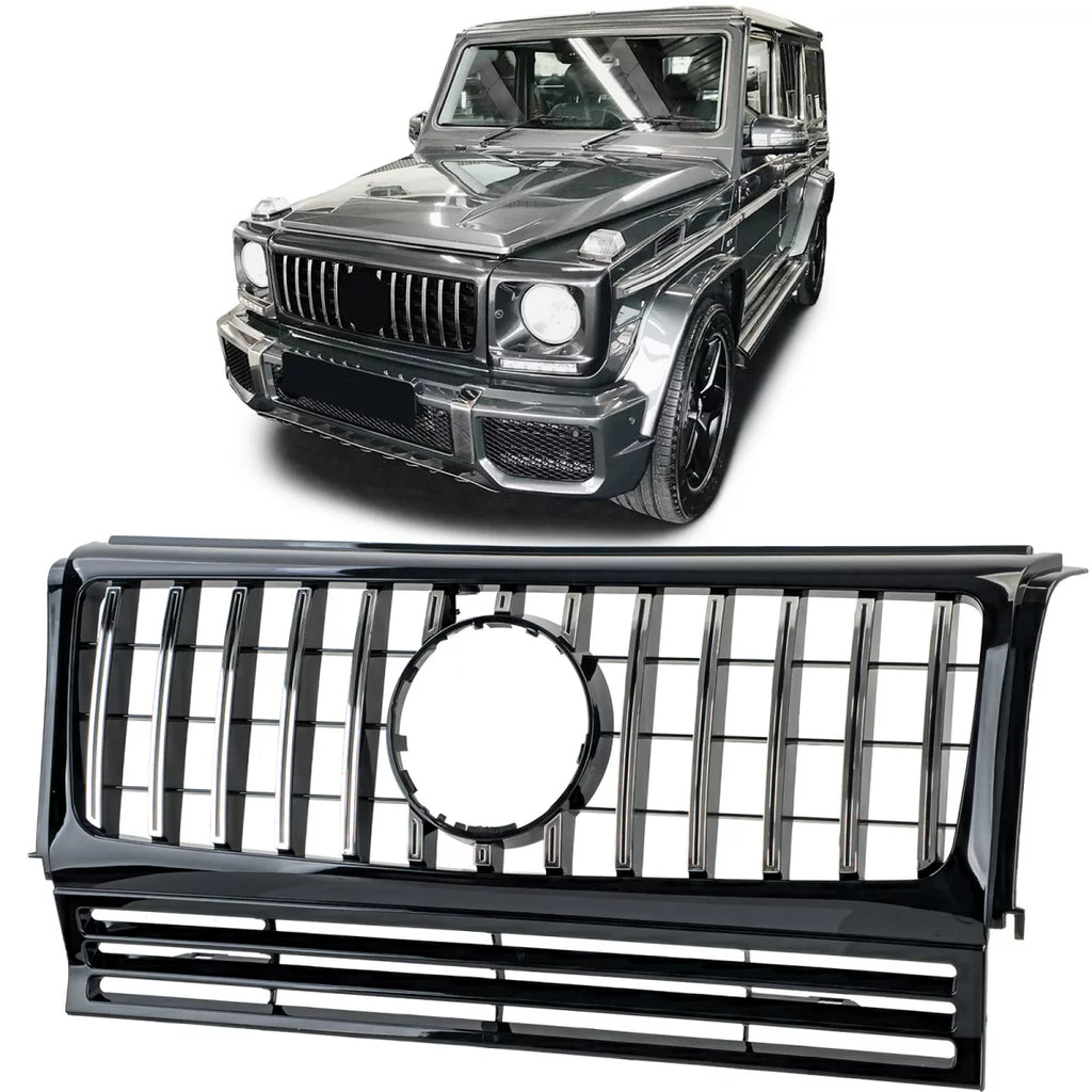 Sport griglia nero lucido cromato per Mercedes Classe G W463 90-18