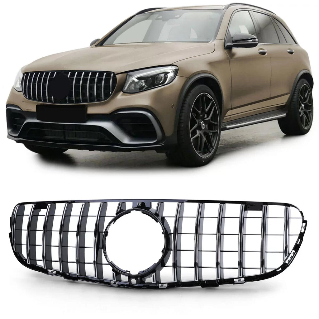 Sport griglia nero lucido cromato per Mercedes GLC X253 Coupe C253 15-19