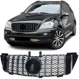 Sport griglia nero lucido cromato per Mercedes Classe M ML W164 05-08