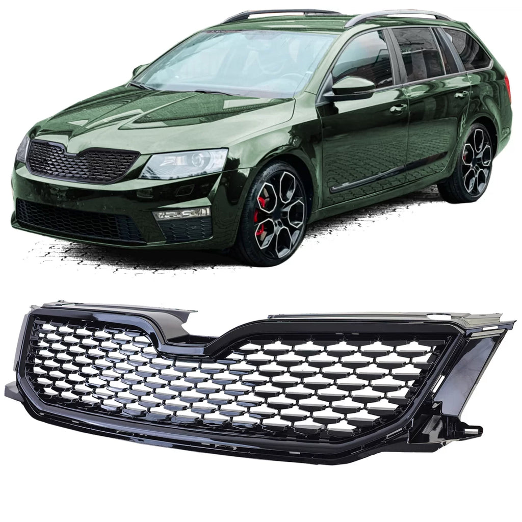 Sport griglia nero lucido compatibile Skoda Octavia 5E pre-restyling 12-17