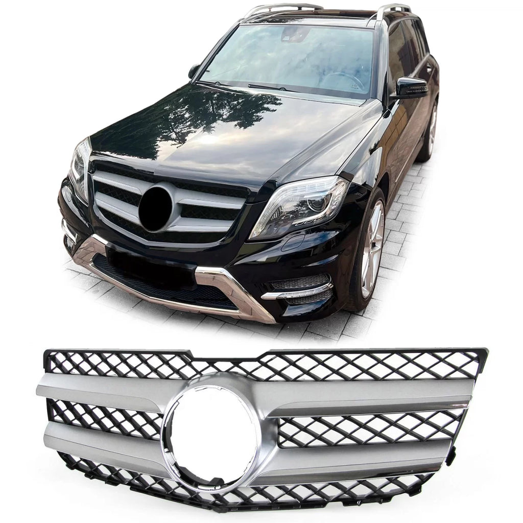 Sport griglia nero argento compatibile Mercedes GLK X204 restyling 12-15