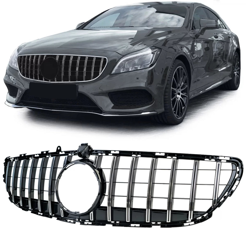 Sport griglia cromato nero compatibile per Mercedes CLS C218 X218 restyling 14-18