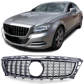 Sport griglia cromato nero per Mercedes CLS C218 X218 pre-restyling 11-14