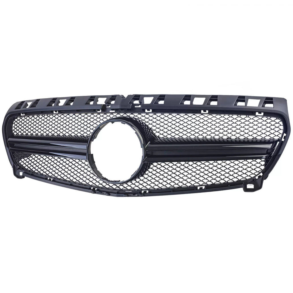 Sport griglia doppio bar Nero lucido per Mercedes Classe A W176 12-15