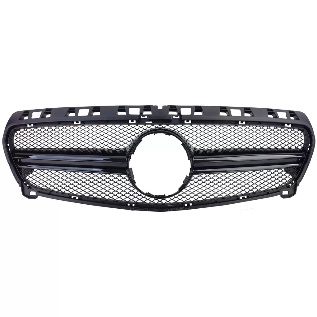 Sport griglia doppio bar Nero lucido per Mercedes Classe A W176 12-15