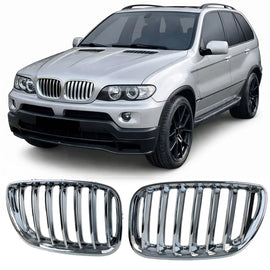Sport griglia Griglia anteriore cromato compatibile per BMW X5 E53 1999-2003
