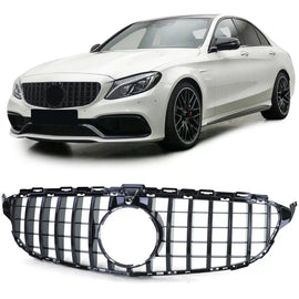Sport griglia Nero lucido compatibile per Mercedes Classe C W205 S205 2014-2018