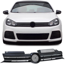 Carica l'immagine nel visualizzatore di Gallery, Sport griglia radiatore griglia nero lucido con cromato strisce per VW Golf 6 08-13