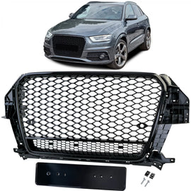 Sport nido d’ape griglia nero lucido per Audi Q3 8U pre-restyling 11-15