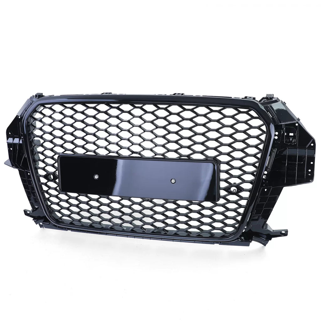 Sport nido d’ape griglia radiatore griglia nero lucido per Audi Q3 8U pre-restyling 11-15