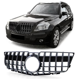 Sport radiatore griglia nero lucido cromato per Mercedes GLK X204 08-12 pre-restyling