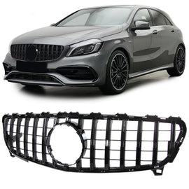 Sport radiatore griglia Nero lucido per Mercedes Classe A W176 restyling 15-18